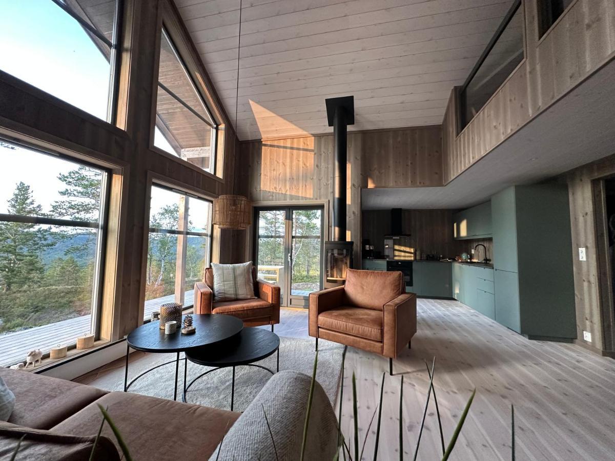 Modern Northern Lights Cabin Drangedal Exterior photo