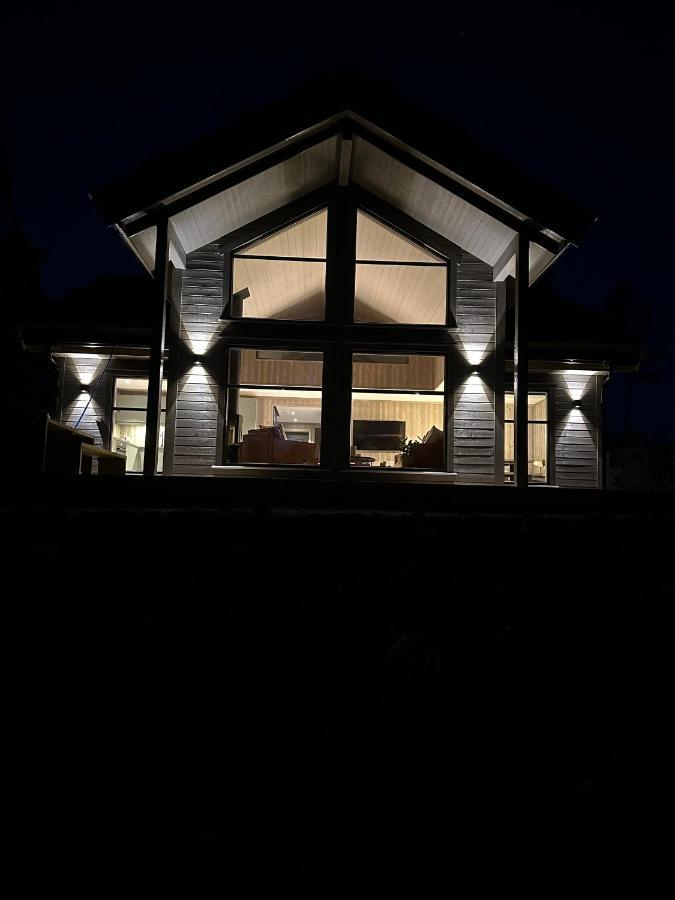 Modern Northern Lights Cabin Drangedal Exterior photo
